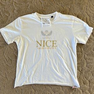 Top shop White Cropped Graphic Tee